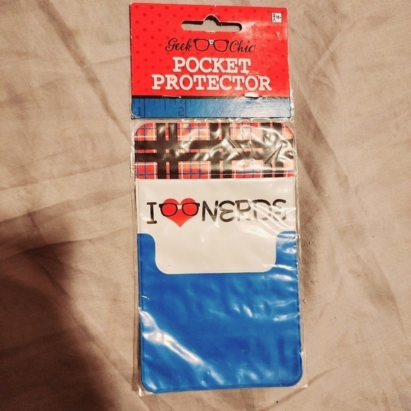 NWT Geek Chic Nerd Halloween Costume Headpiece Tie Glasses Pocket Protector New - Picture 6 of 7